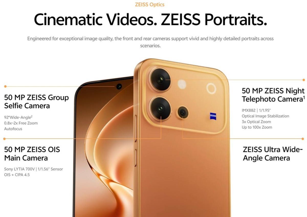 Vivo V80 Resmi Hadir: Baterai 7.200 mAh, Kamera ZEISS, dan OLED 144Hz