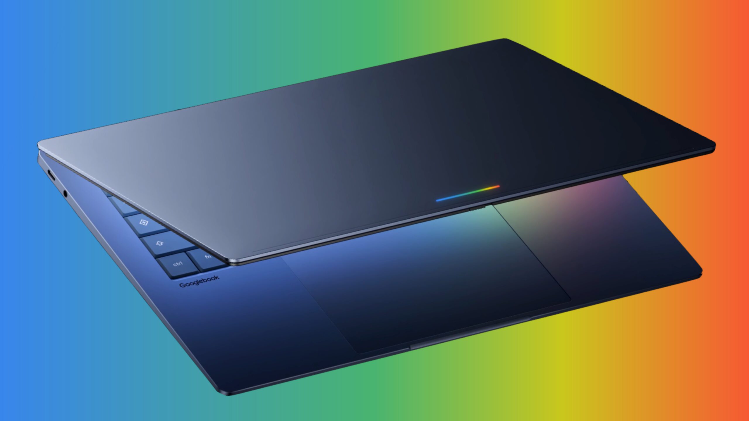 ASUS Googlebook Terungkap: Glowbar RGB, Tombol Google, dan Desain Tipis yang Serius dengan AI