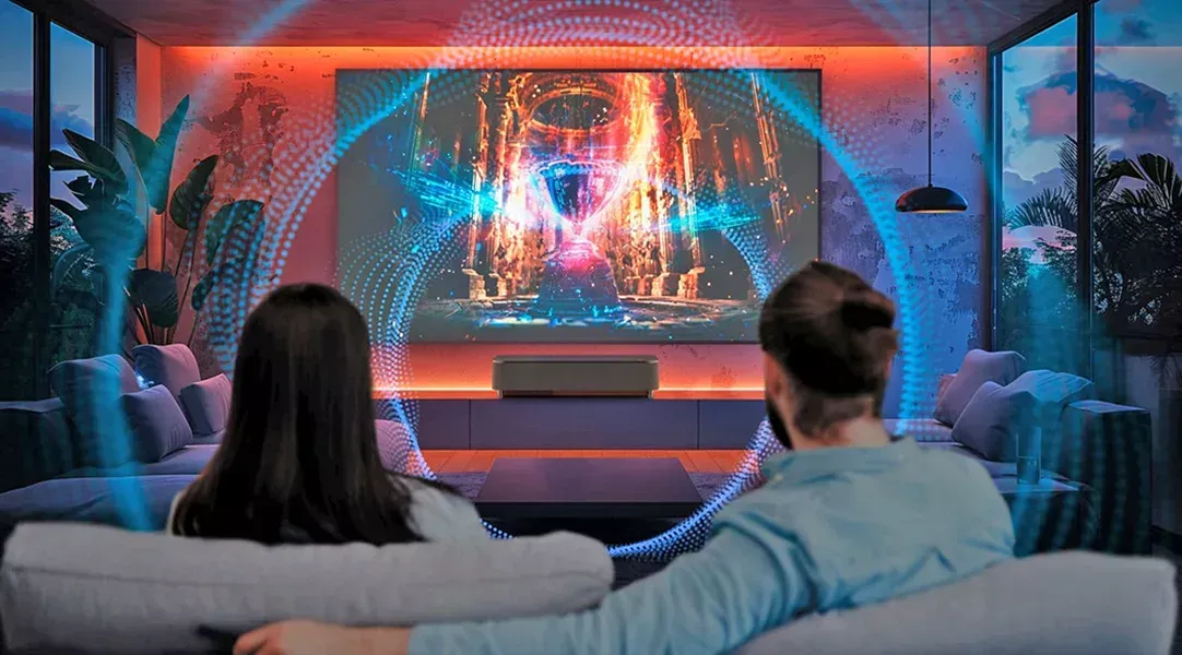 Proyektor 4K Ultra-Short-Throw untuk Bioskop Rumah