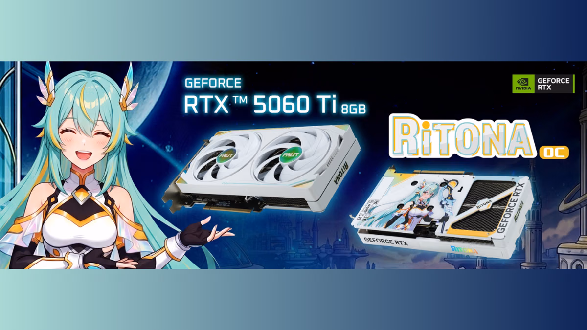 PALIT RTX 5060 Ti RiTONA OC: GPU Edisi Anime Kompak