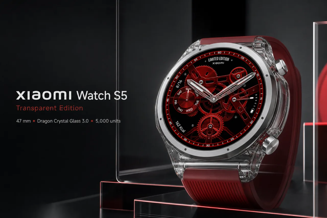 Xiaomi Watch S5 Transparent Edition: Eksperimen Smartwatch Kaca Tembus Pandang