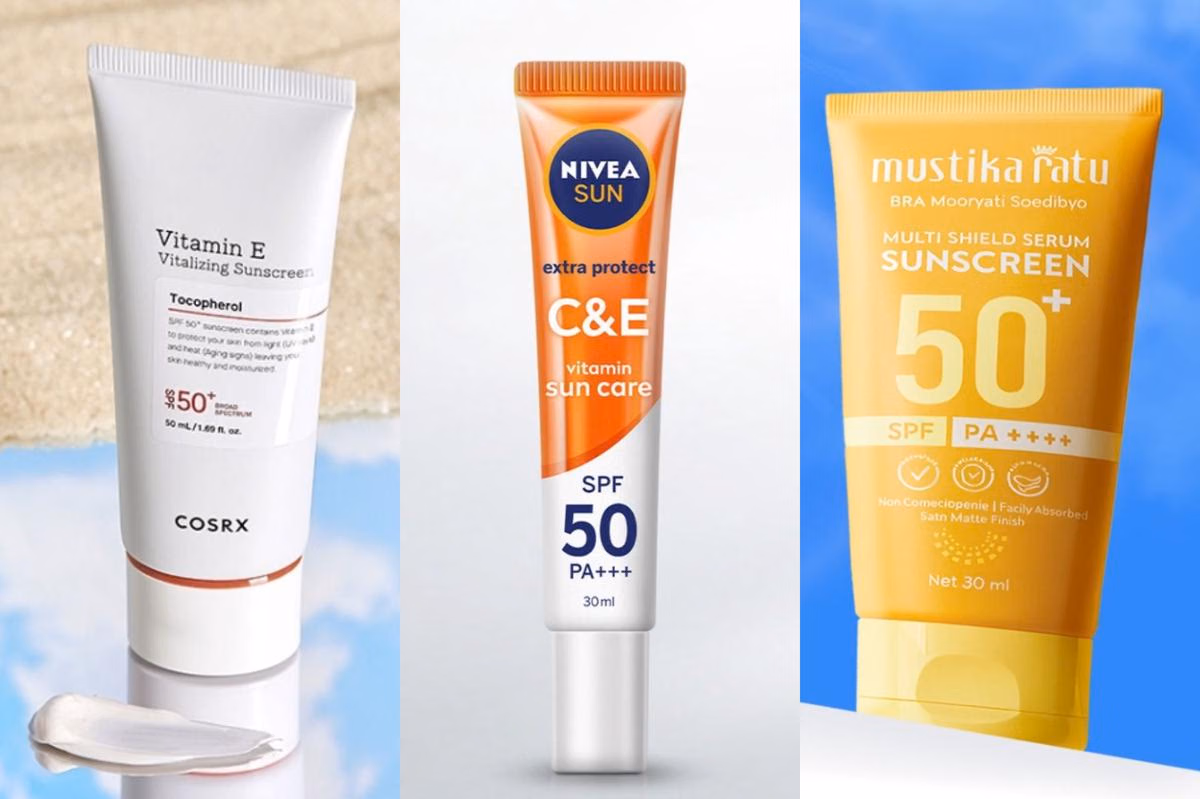Sunscreen dengan Vitamin E: Perlindungan UV dan Antioksidan