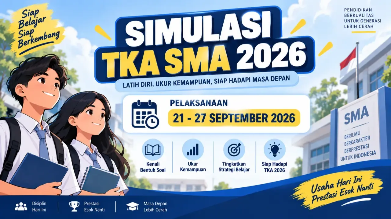 Simulasi TKA Dimulai: Jadwal, Akses, dan Strategi Siswa SMA/SMK
