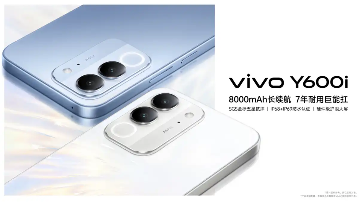 Vivo Y600i: Baterai 8.000 mAh, Layar 120Hz, dan IP69 di Kelas Budget