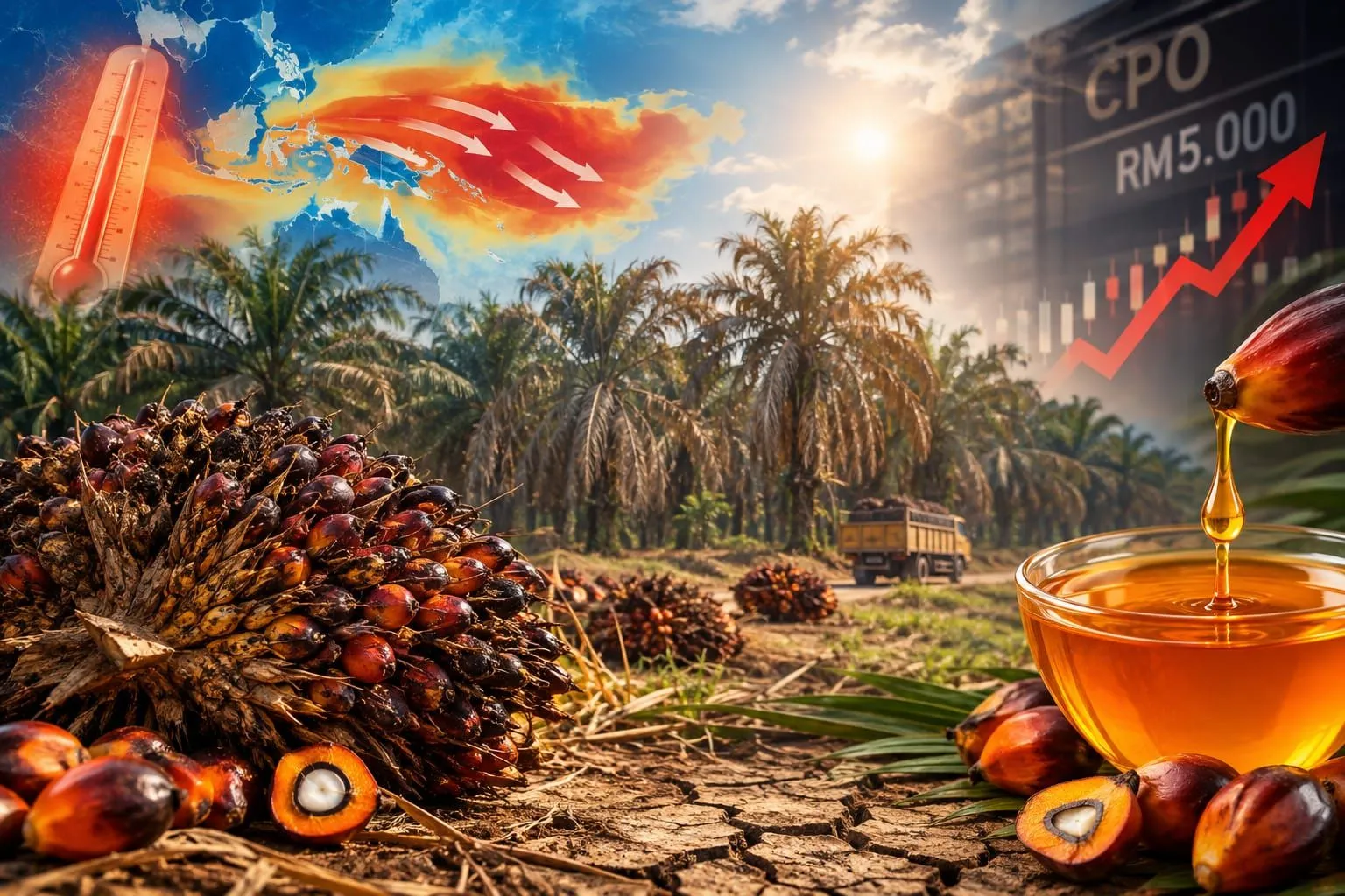 Harga CPO Stabil Kini, Tapi El Niño Mengintai Produksi Sawit