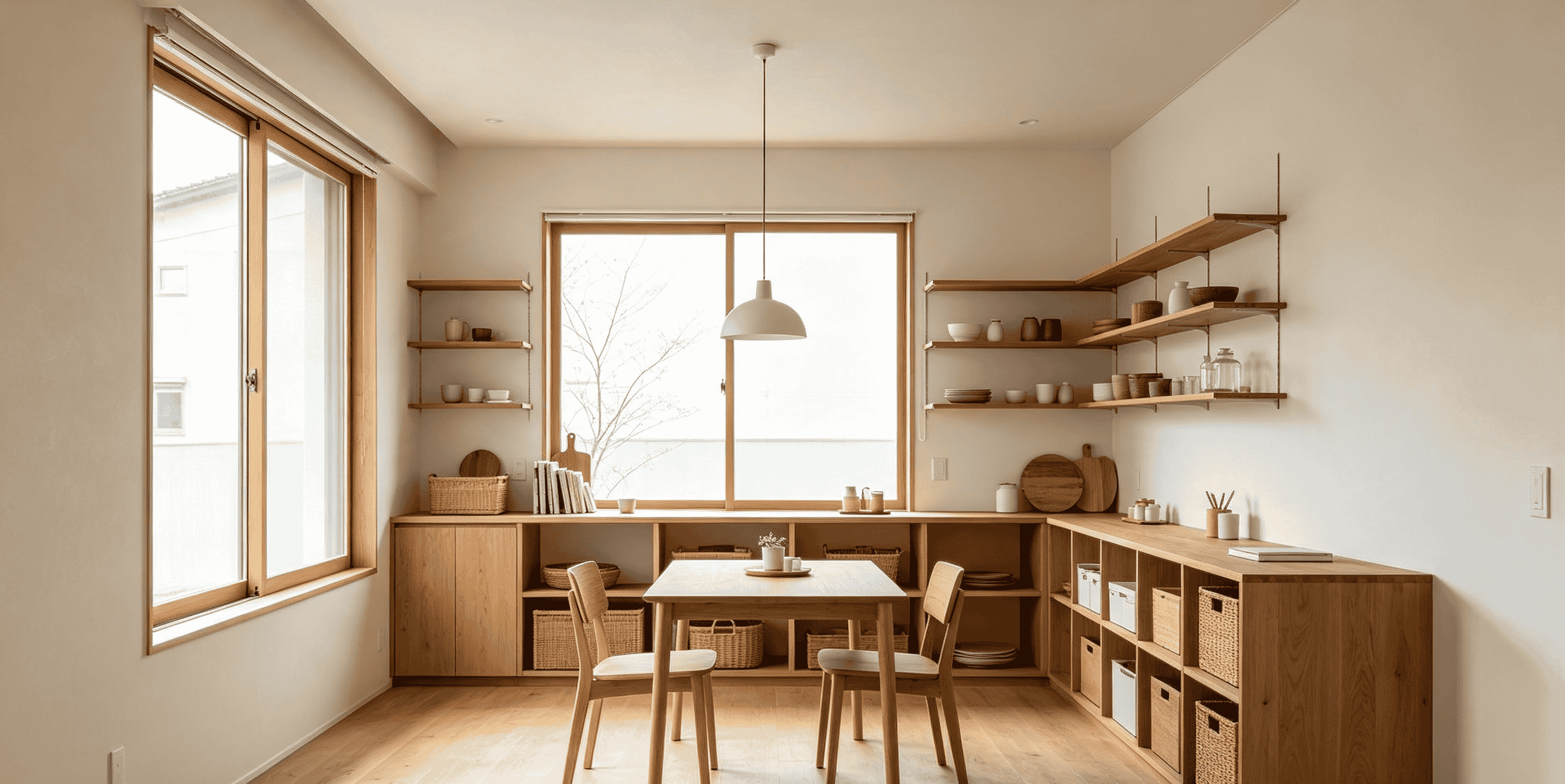 Tata Coffee Corner Minimalis ala Gaya Muji di Ruang Terbatas