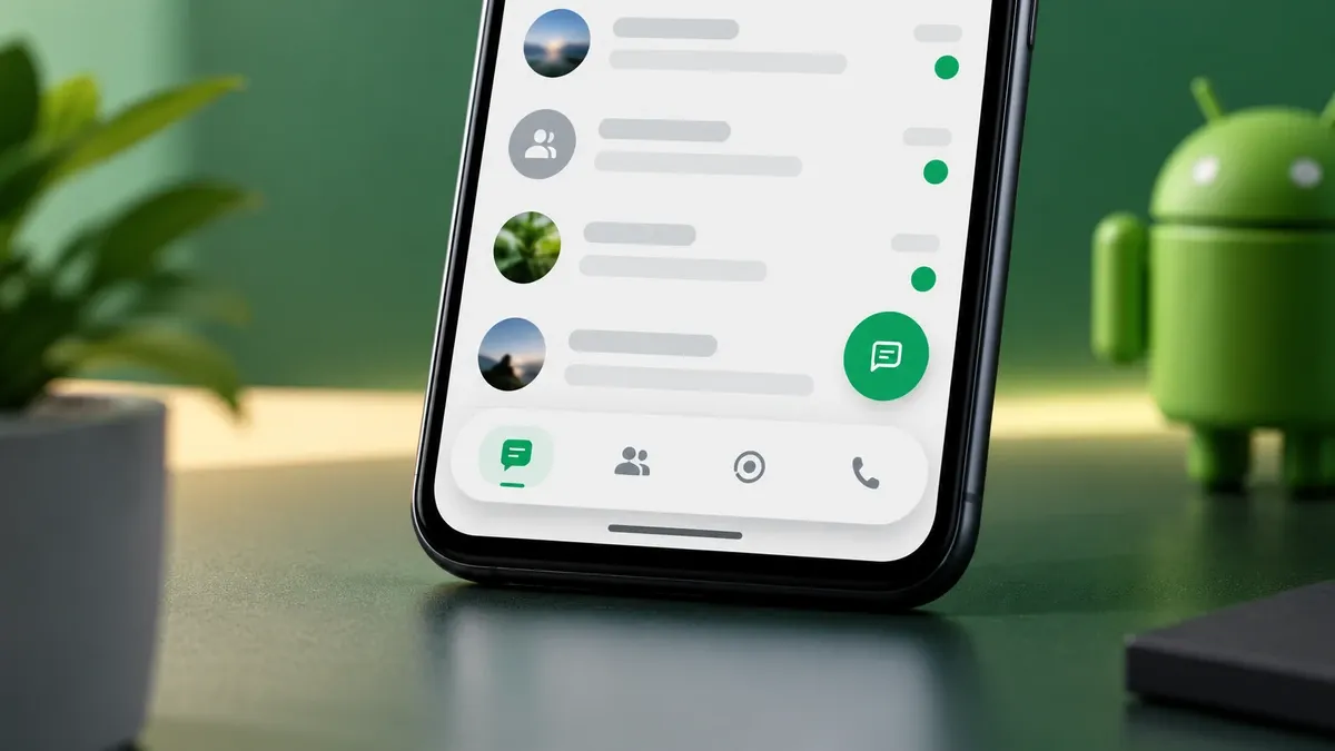 WhatsApp Android Dapatkan Desain Antarmuka Segar dengan Navigasi Mengambang