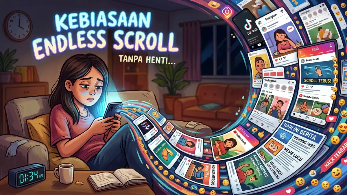 Endless Scroll Merampas Fokus dan Kesehatan Mental