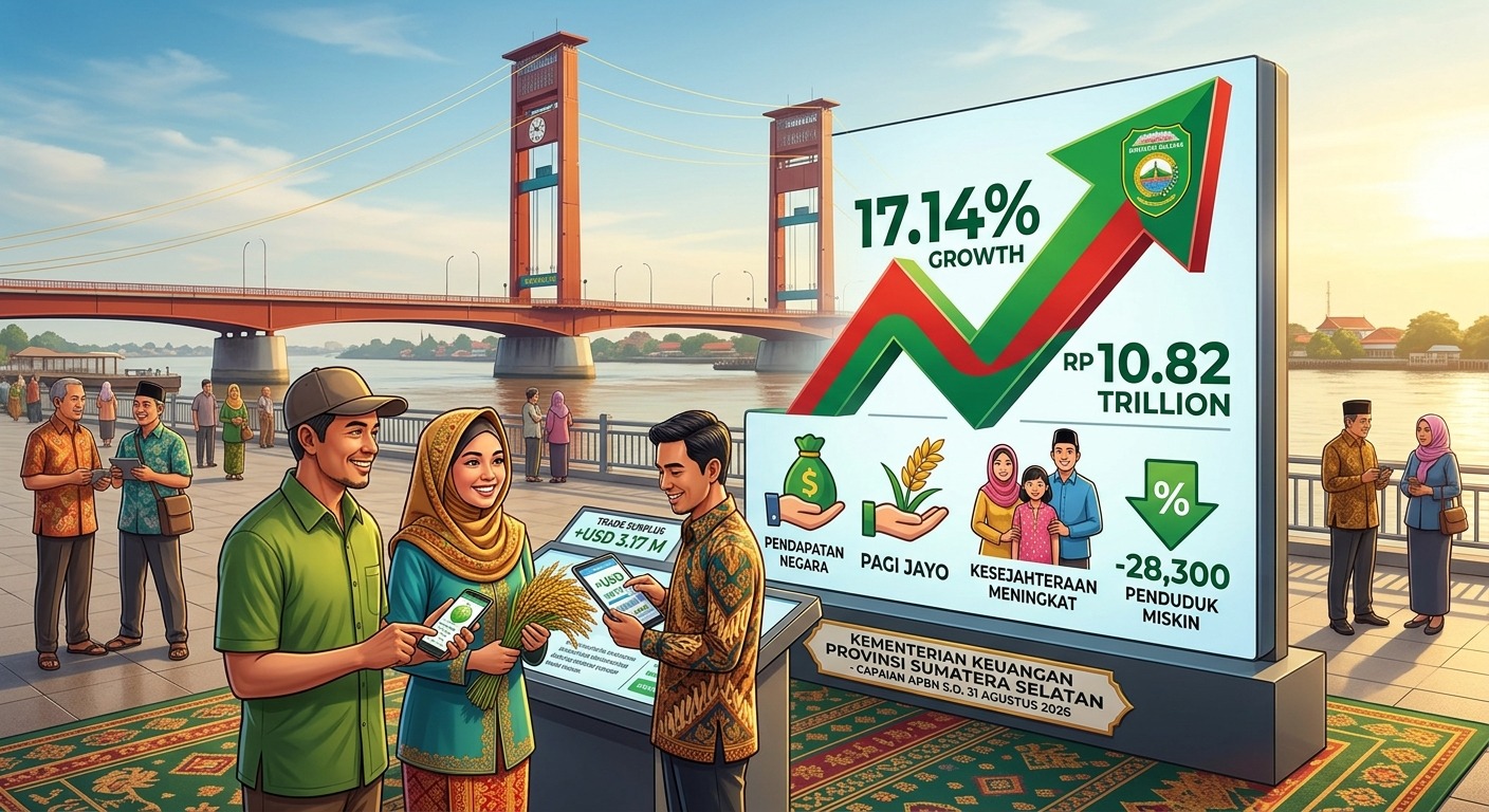 Ekonomi Sumatra Selatan Tumbuh 5,20%: UMKM dan Fiskal Jadi Penopang
