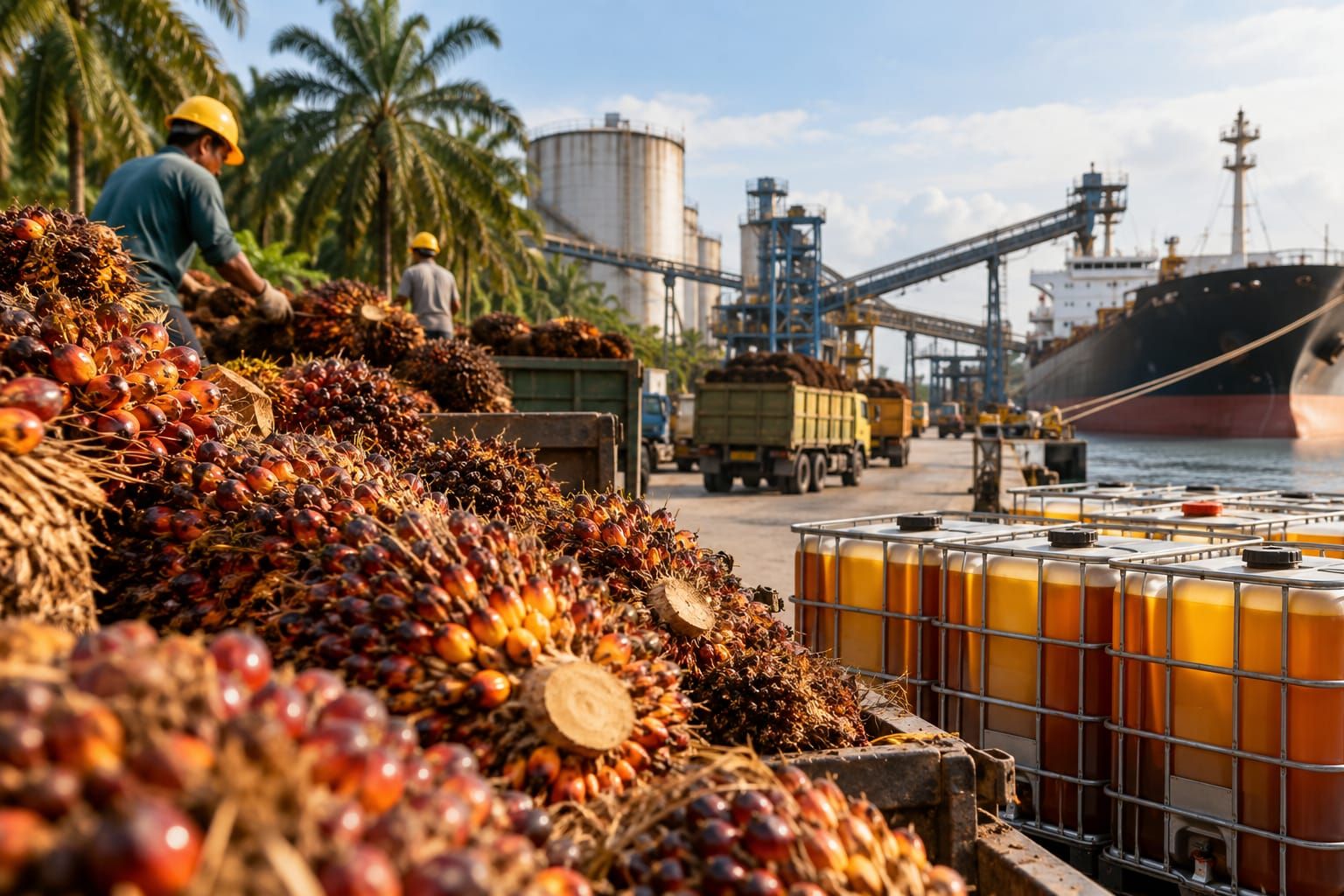 Harga Minyak Sawit Mentah Terus Melemah di Tengah Lonjakan Stok