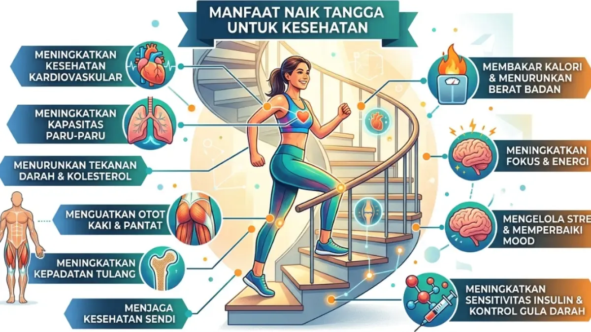 Naik Turun Tangga 10 Menit: Cara Kilat Tingkatkan Kebugaran Tanpa Alat