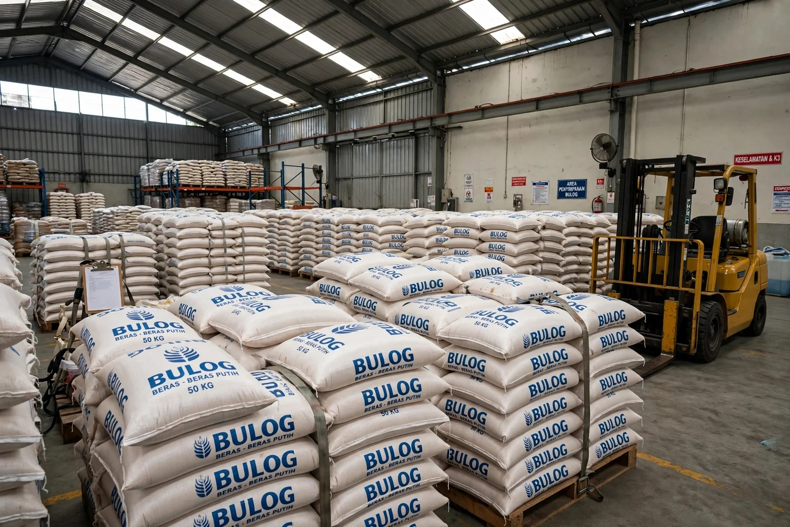 Stok Beras Nasional Melimpah, Gudang Bulog Penuh: Berkah atau Alarm Baru?