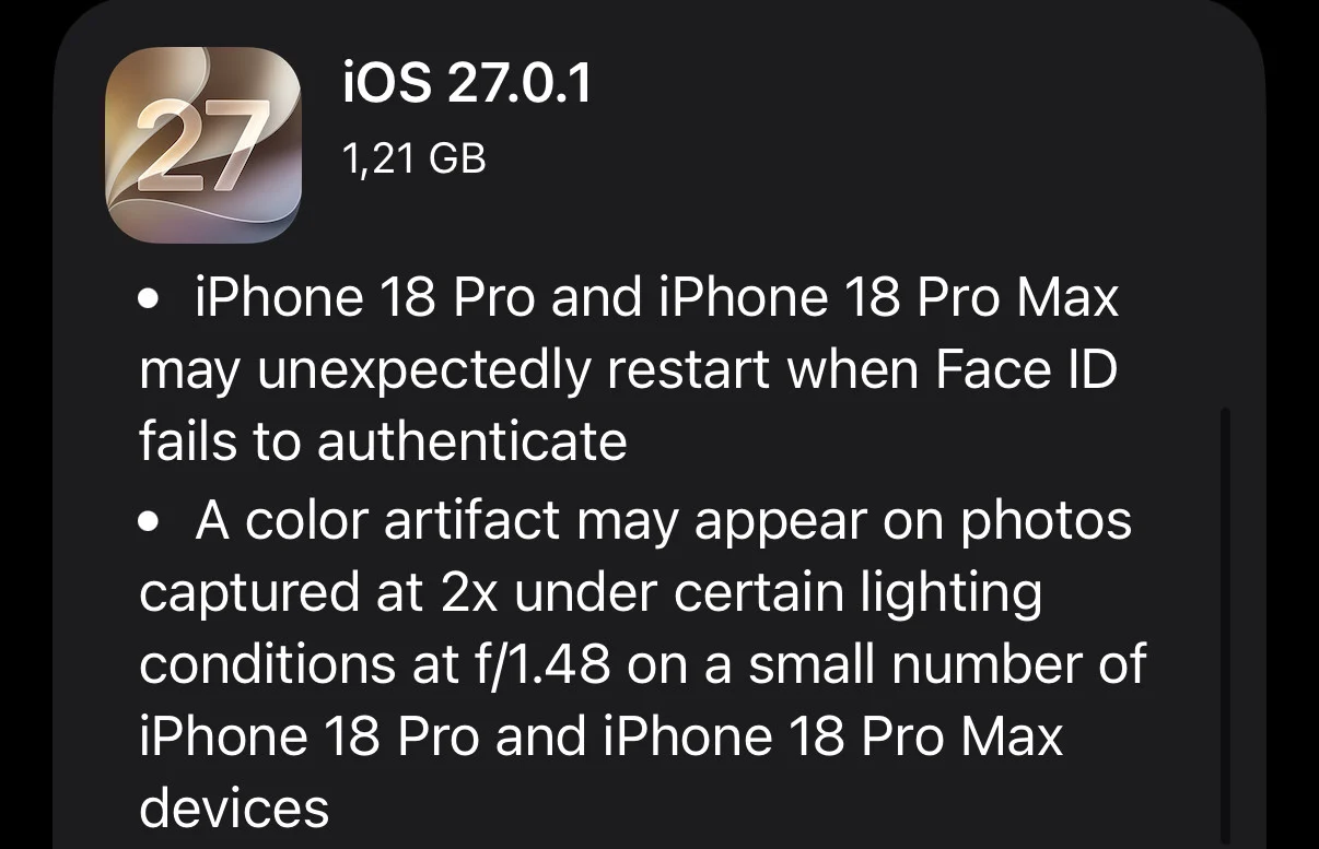 iOS 27.0.1: Wajib Update bagi Pengguna iPhone 18 Pro