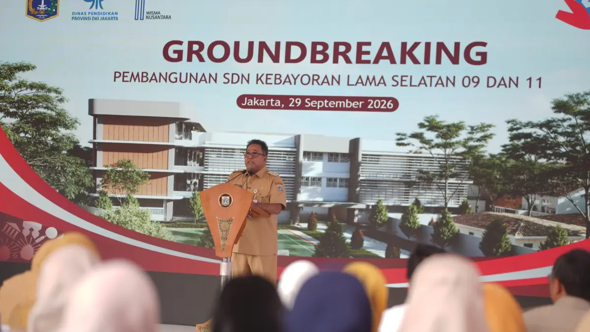 Rp50 Miliar untuk Rekonstruksi Sekolah Dasar Inklusif di Kebayoran Lama