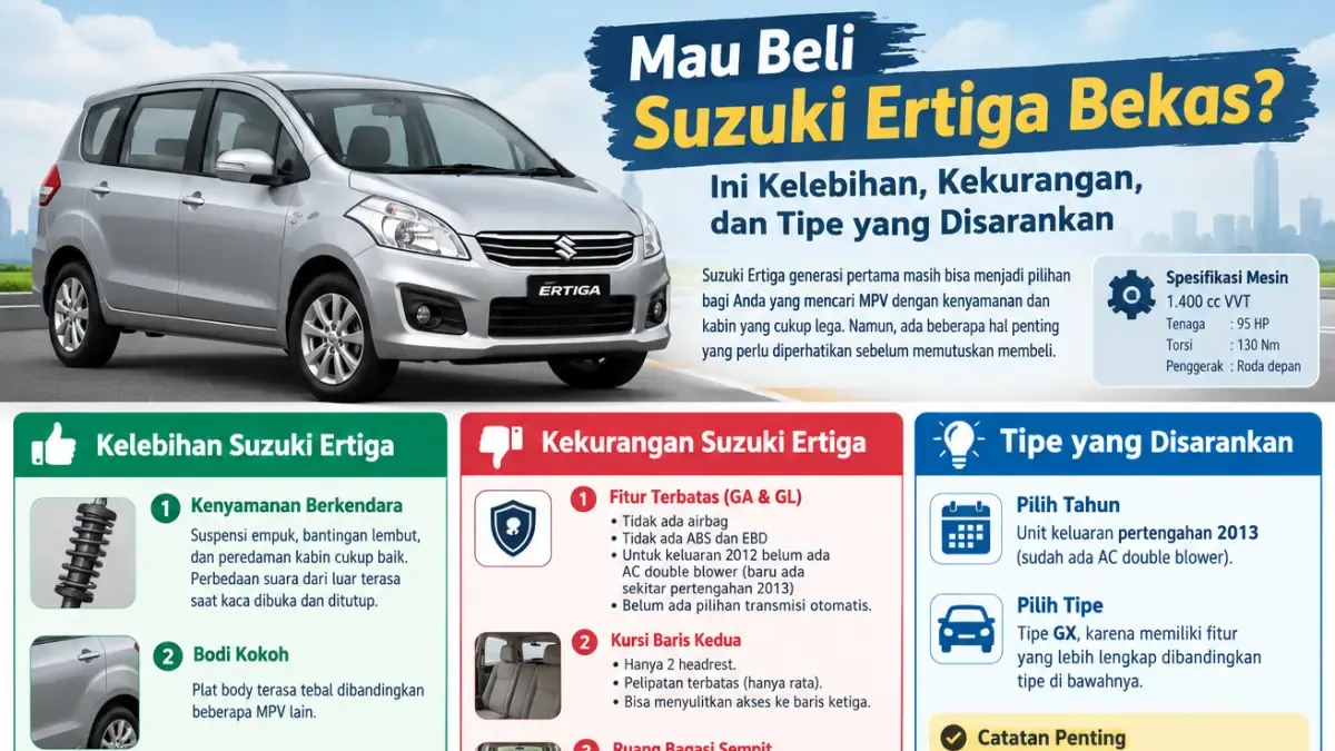 Panduan Lengkap Membeli Suzuki Ertiga Bekas