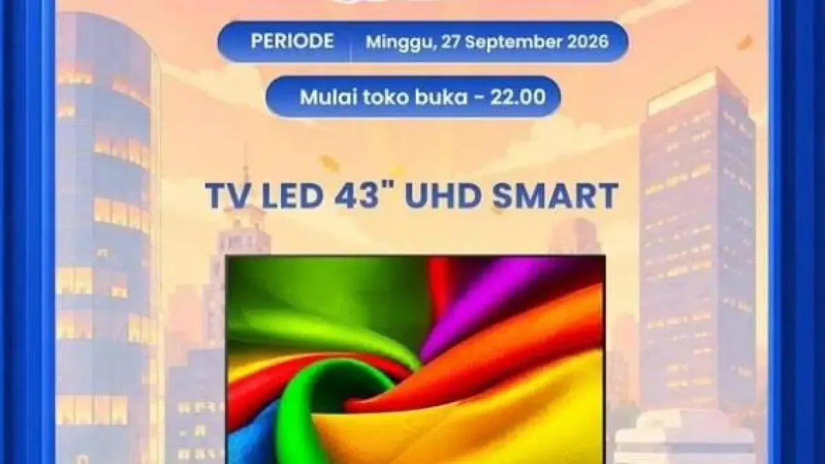 Transmart Full Day Sale: Smart TV, AC, Kulkas & Perabotan Rumah Diskon Besar