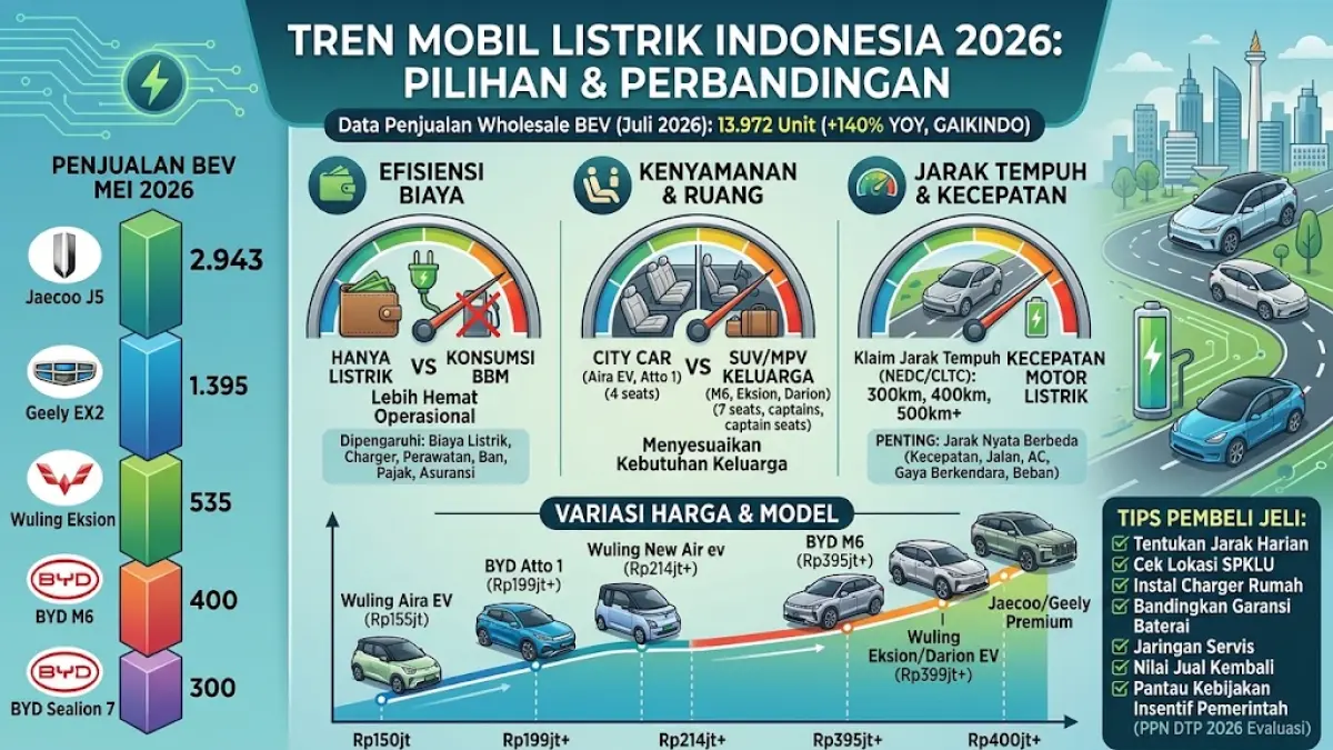 Panduan Membeli Mobil Listrik Populer untuk Pembeli Pertama