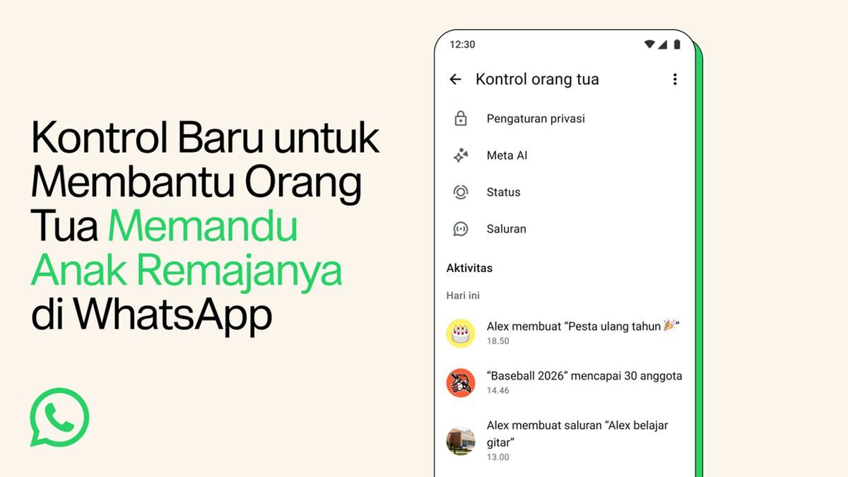 WhatsApp Luncurkan Kendali Orang Tua untuk Akun Anak, Begini Cara Kerjanya