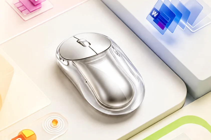 Mouse Transparan Lenovo 900: Estetika Futuristis untuk Kantor Modern