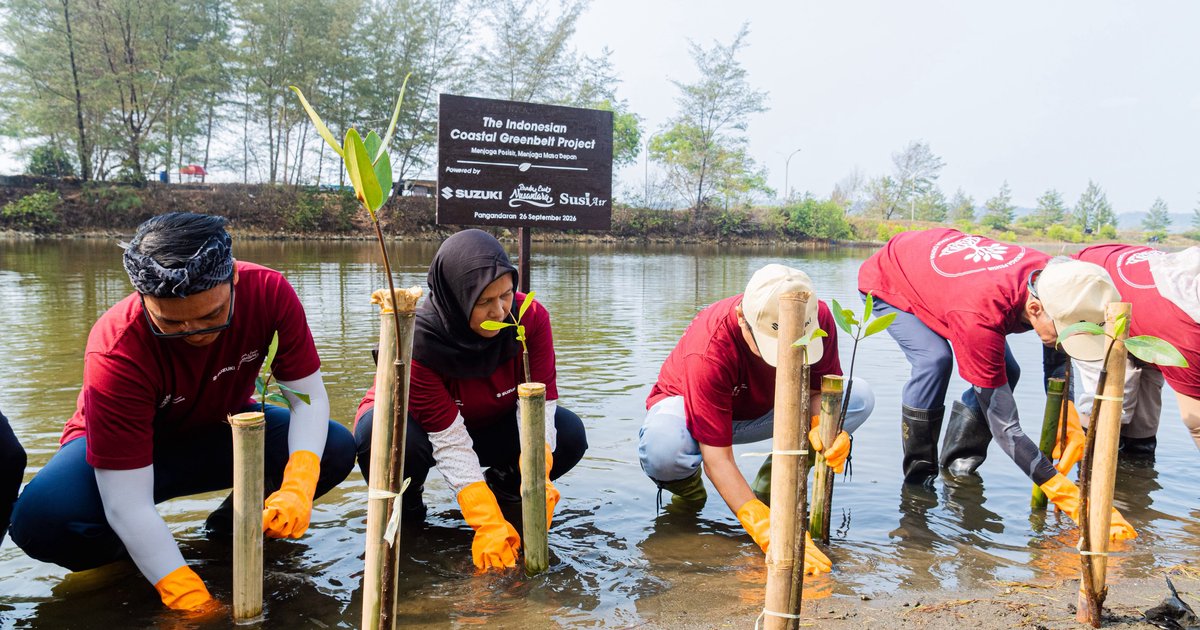 Penanaman 1.500 Mangrove di Pangandaran dan Peran Korporat dalam Pertahanan Pesisir
