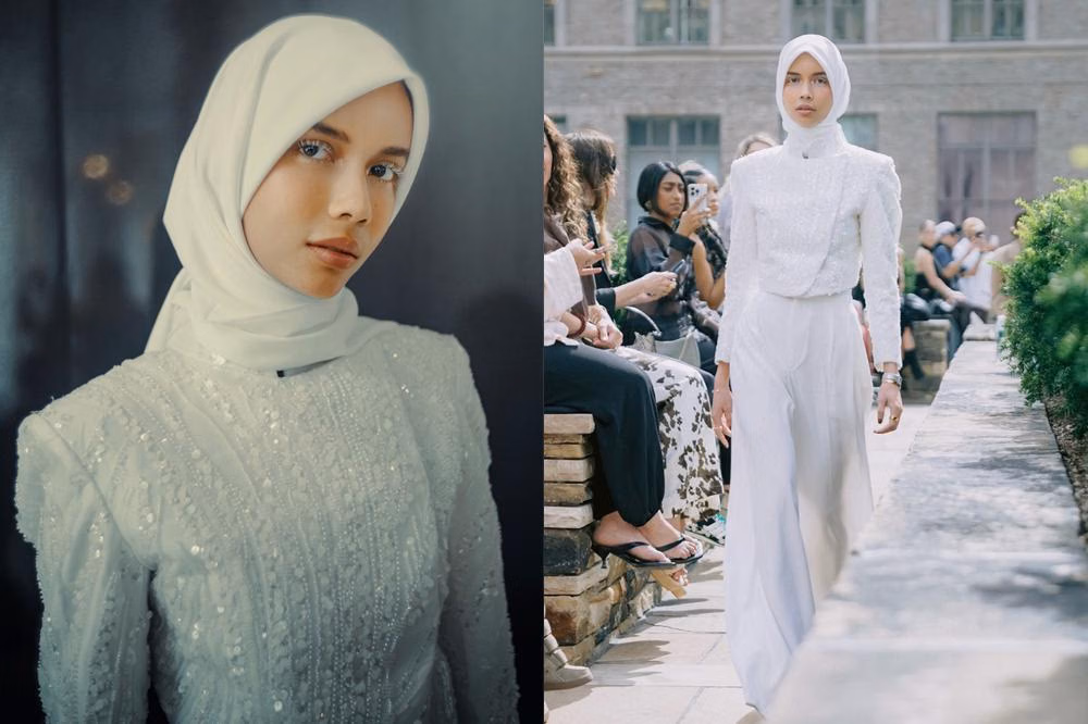Modest Fashion di Runway: Hijab, Putih, dan Kemewahan