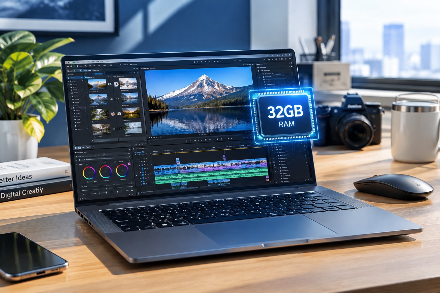 Laptop RAM 32GB untuk Rendering dan Multitasking Berat