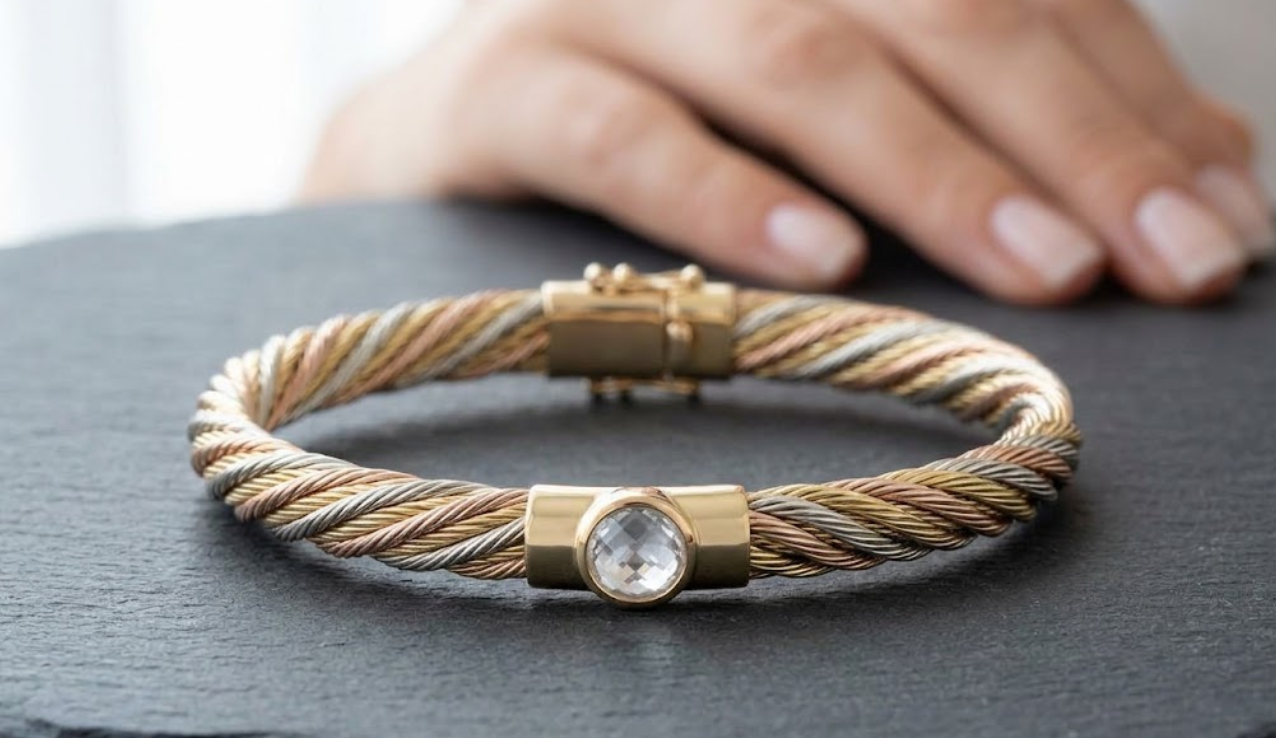 Gelang Emas Twist Tiga Warna: Minimalis, Modern, Lintas Generasi