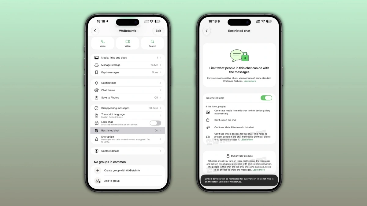 Restricted Chat WhatsApp: Tameng Baru untuk Obrolan Paling Sensitif
