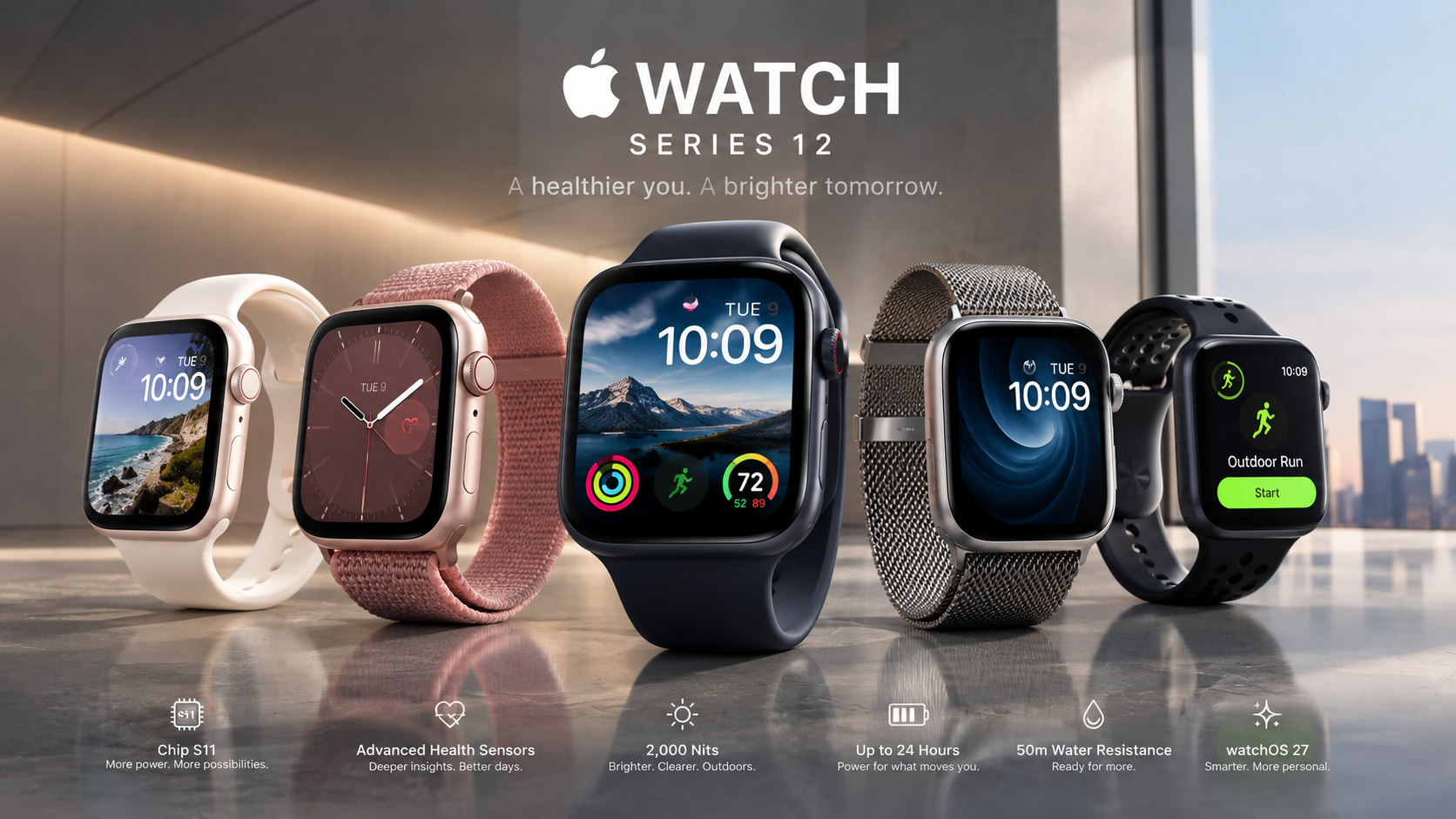 Apple Watch Series 12: Chip S11, Layar 2.000 Nit, dan Fokus Kesehatan