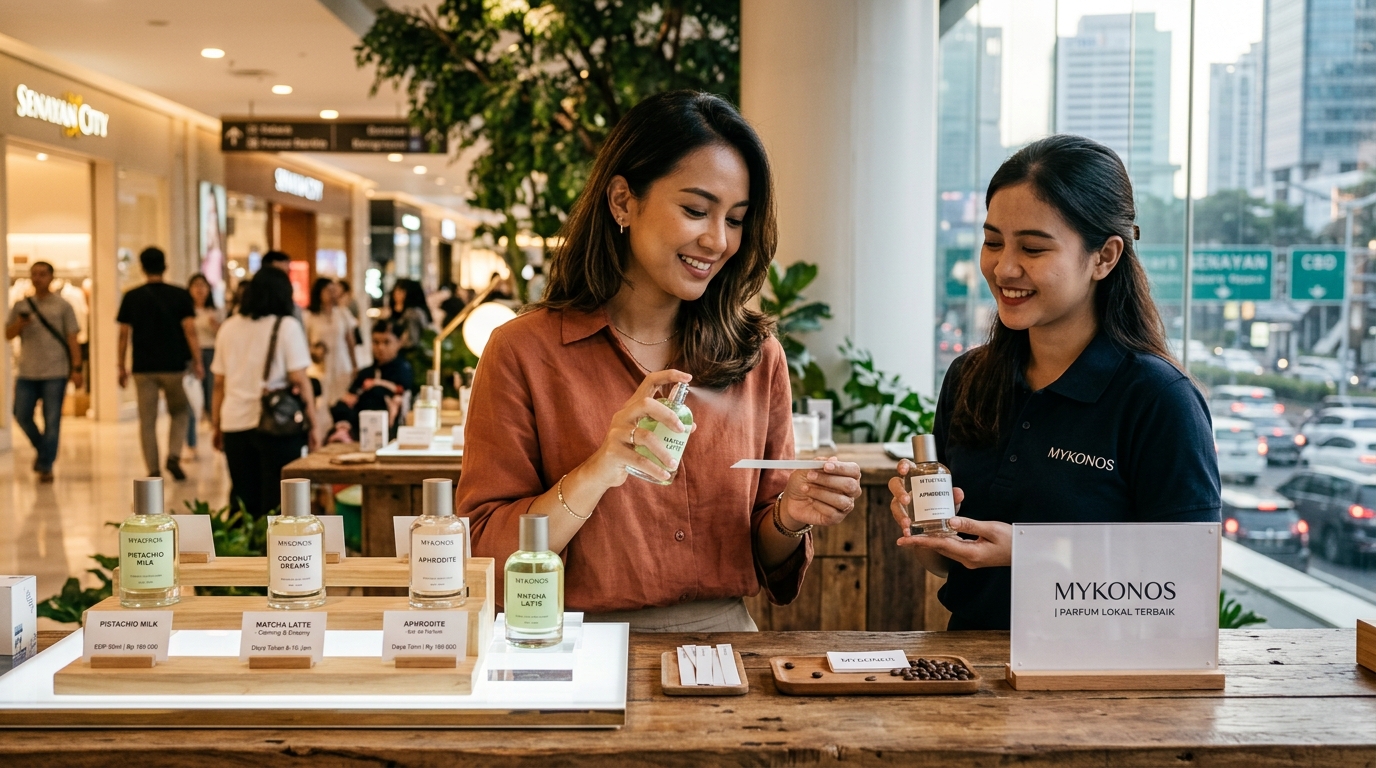 Mykonos On The Rocks: Evolusi Aroma dari Semprotan hingga Dry Down