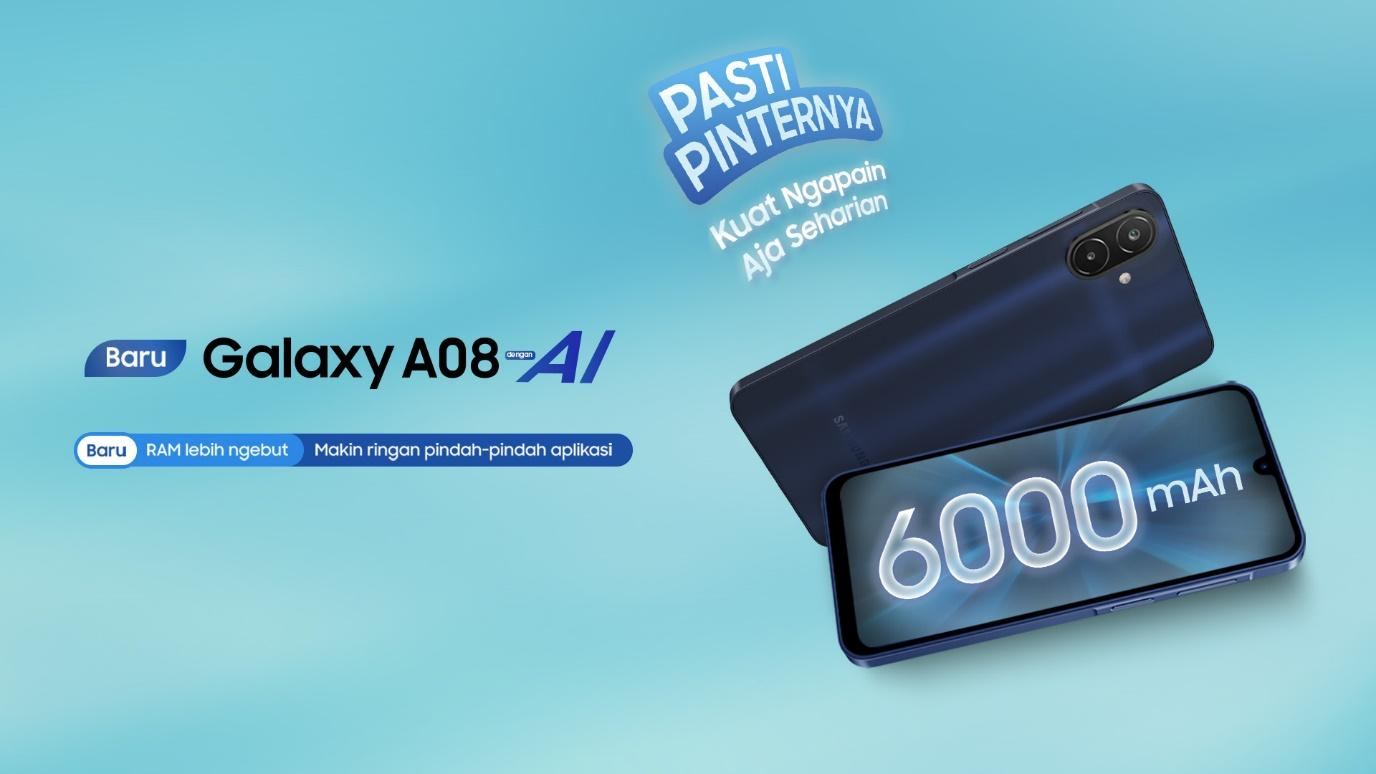 Samsung Galaxy A08 Rp2,9 Juta: Baterai 6.000 mAh dan AI untuk Pengguna Entry-Level