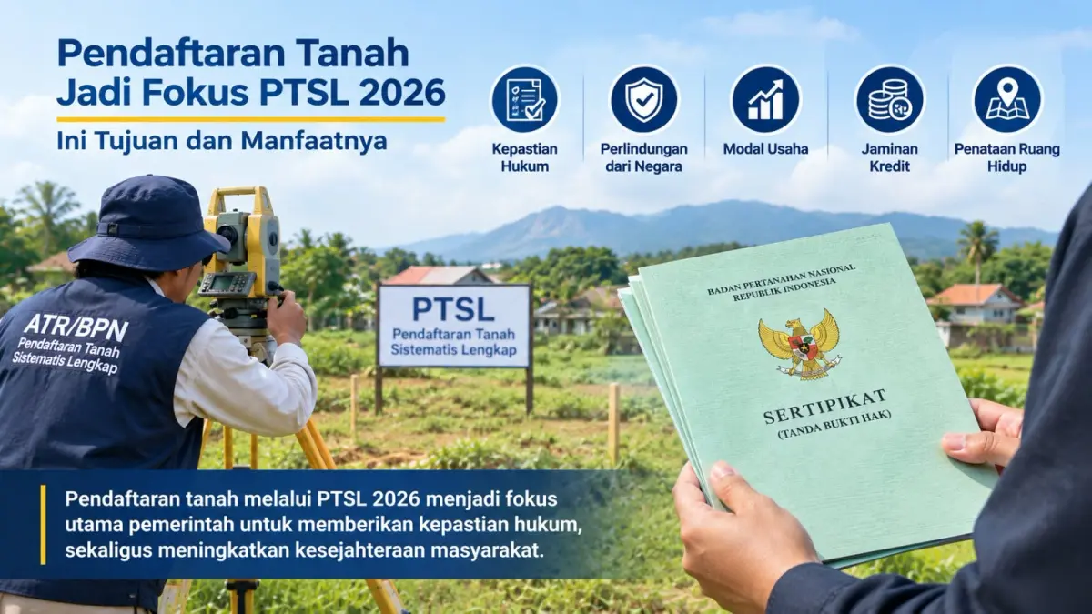 Program Sertifikasi Tanah PTSL Berikan Kepastian Hukum bagi Jutaan Pemilik Lahan