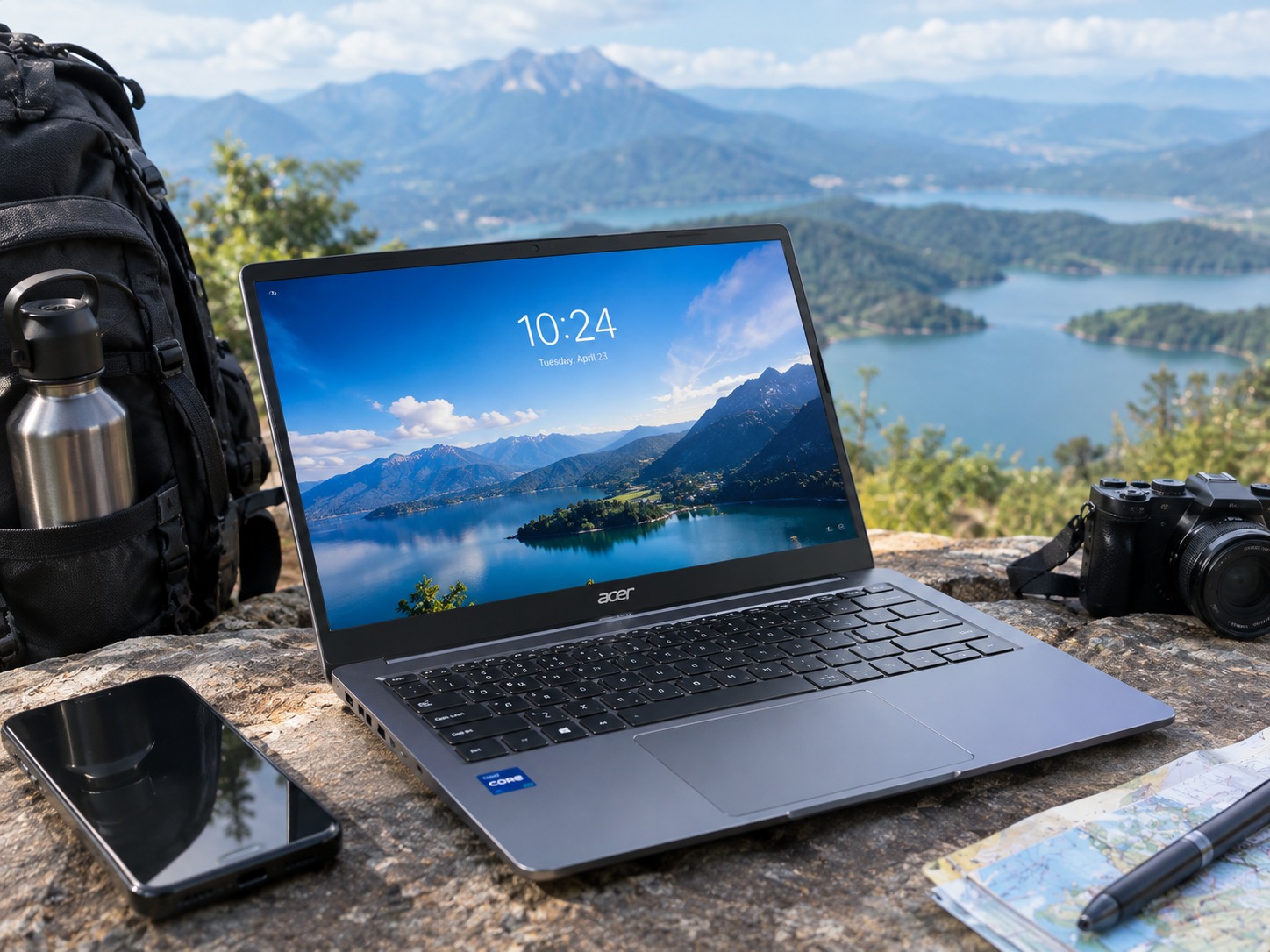 Laptop Ringan 1 Kg dengan Baterai Tahan Lama untuk Kerja Mobile