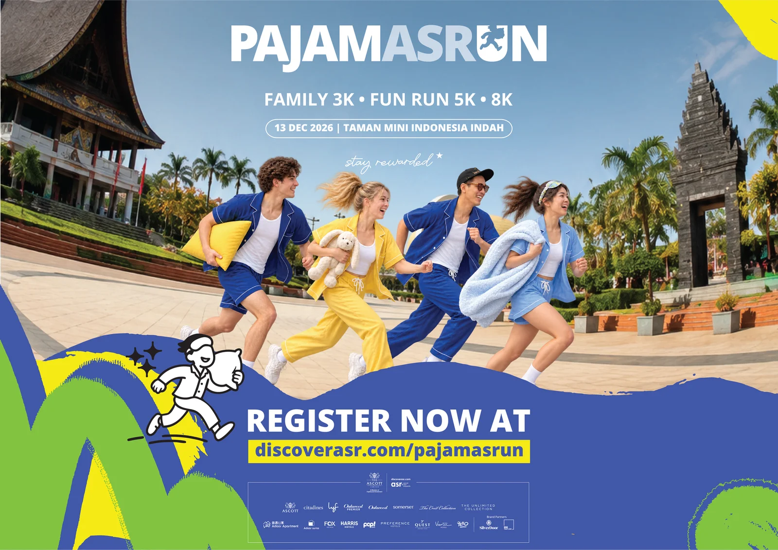 PajamASRun di TMII: Lari Pagi Pakai Piyama yang Bikin Ketagihan