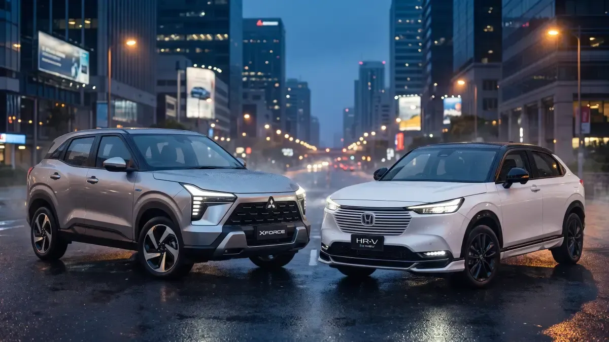 Mitsubishi XForce HEV vs Honda HR-V Hybrid: Mana SUV Hybrid Rp400 Jutaan Terbaik?