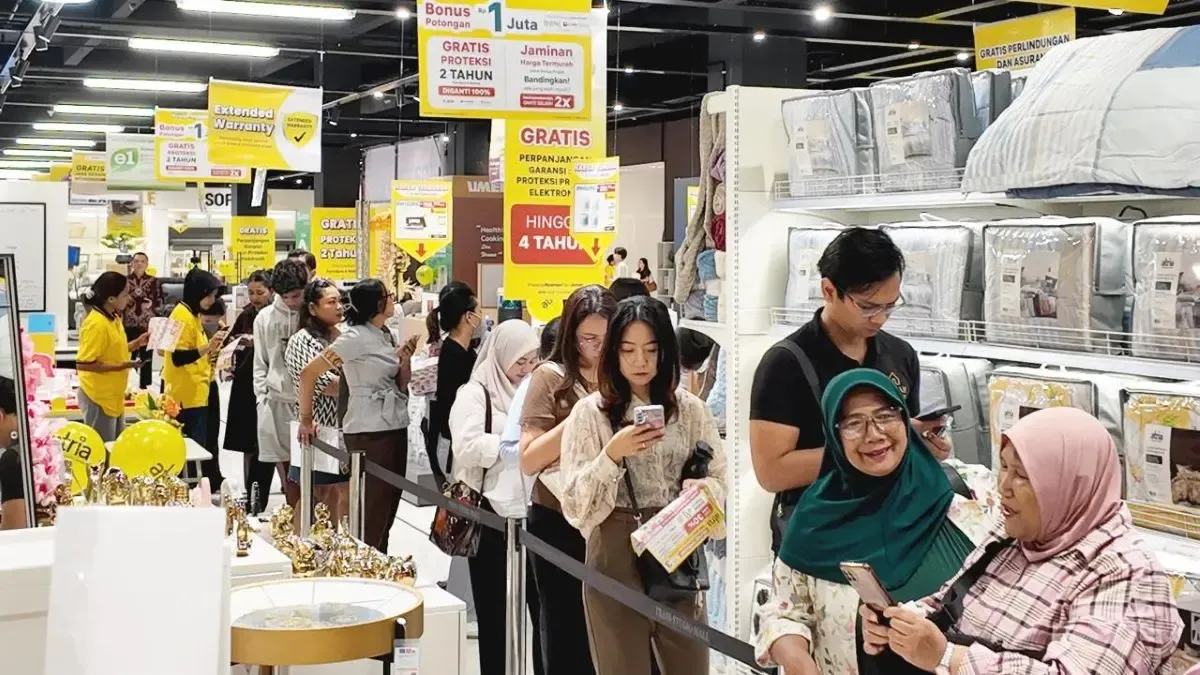 Konsep Belanja Terintegrasi Furnitur, Elektronik, dan Matras di Mall Premium