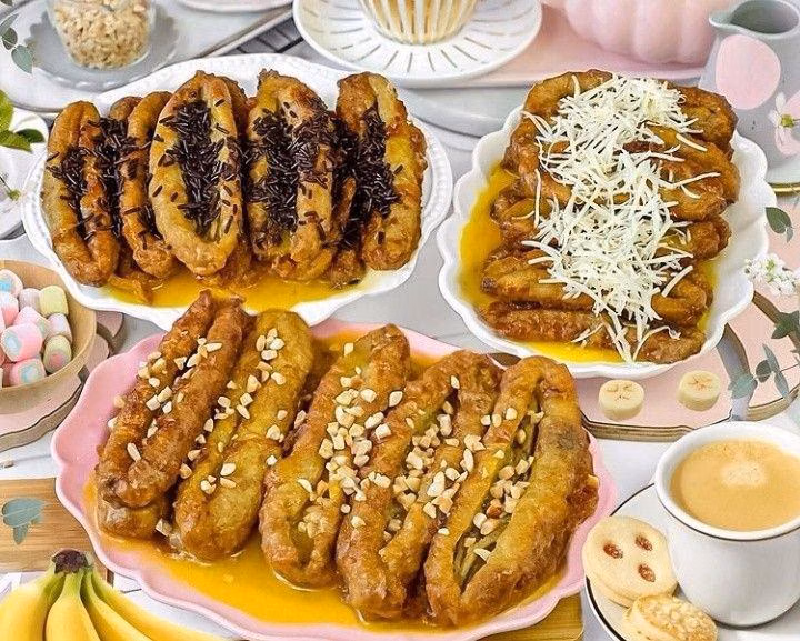 Pisang Goreng Sandwich Renyah dengan Lapisan Tepung Roti