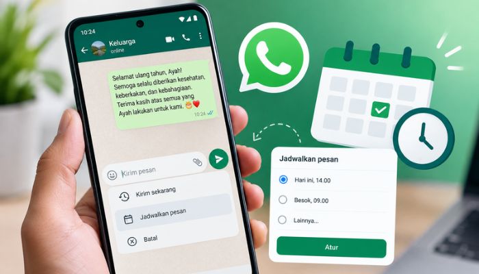Fitur Jadwal Pesan WhatsApp: Cara Pakai dan Batasannya