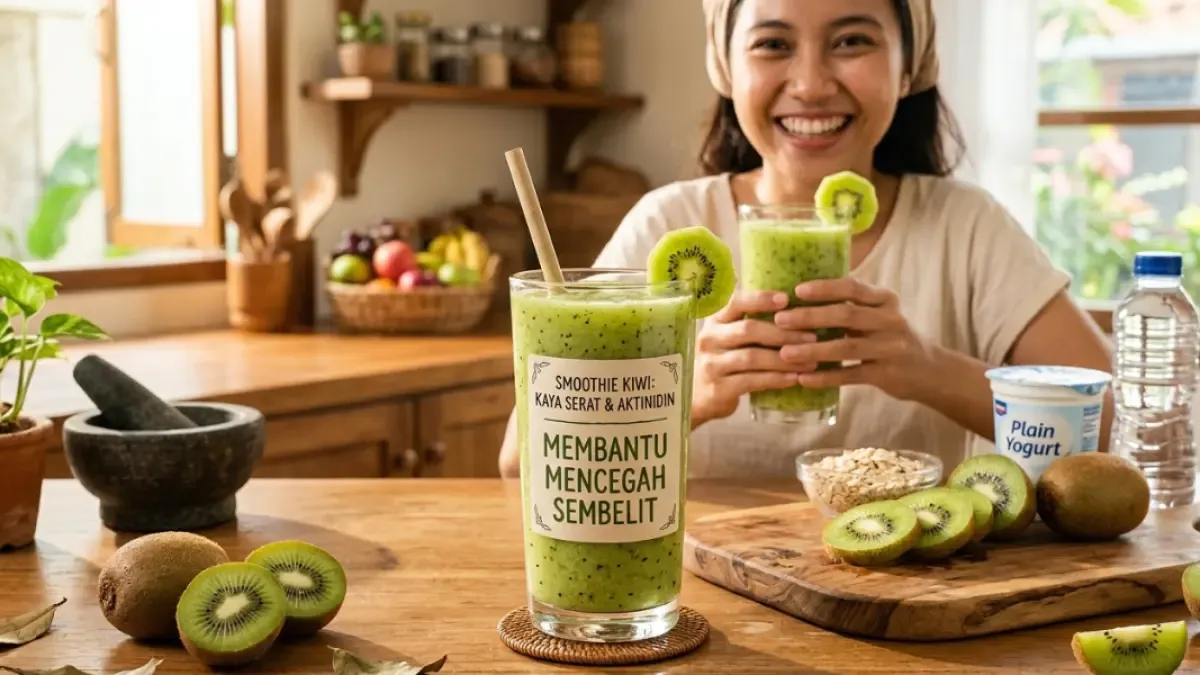 Jus Pembakar Lemak dan Smoothie Kiwi untuk Pencernaan Sehat