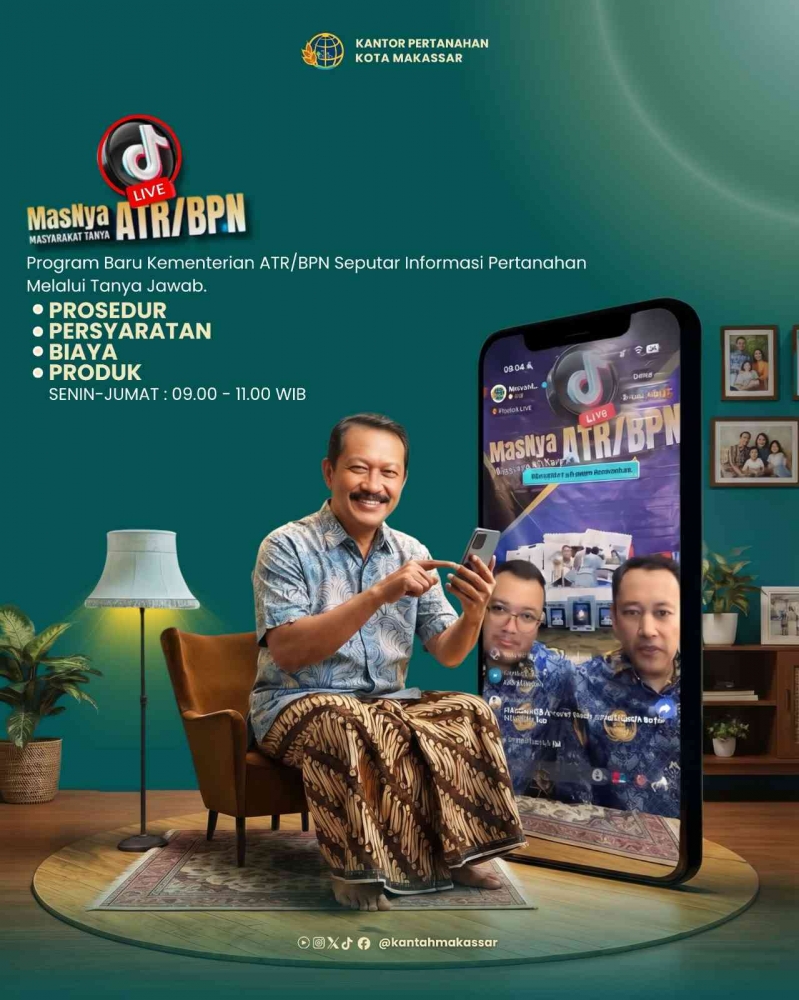Konsultasi Pertanahan Kini Langsung di TikTok Live