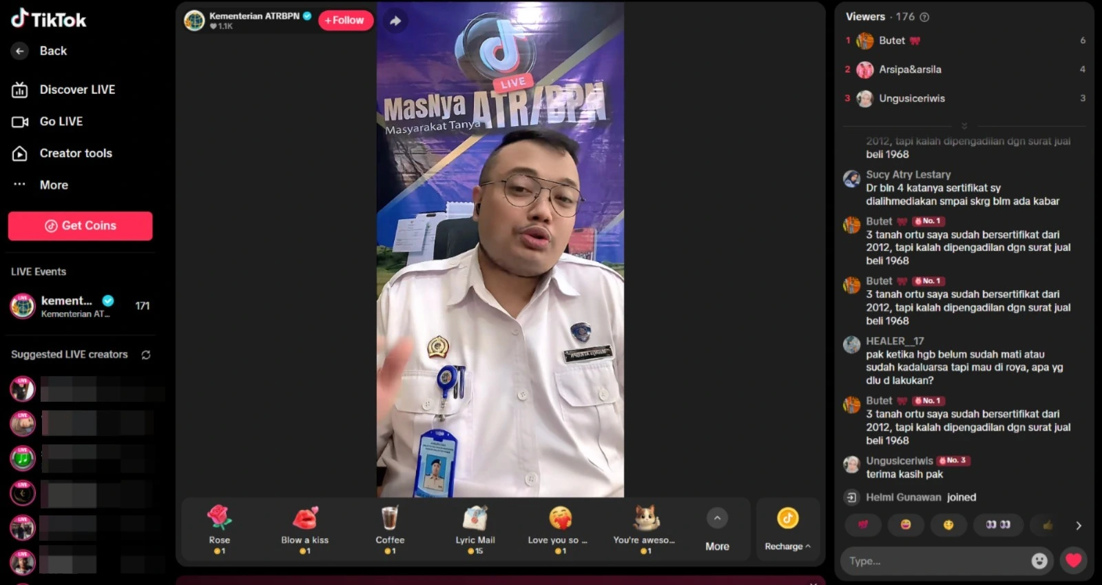 Konsultasi Pertanahan Kini Langsung di TikTok Live