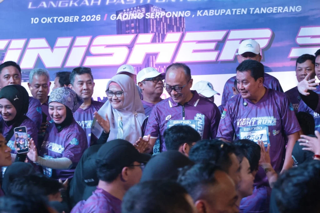 6.700 Pelari Ramaikan Gemilang Korpri Night Run: Olahraga, Dedikasi ASN, dan Pesta HUT Kabupaten Tangerang