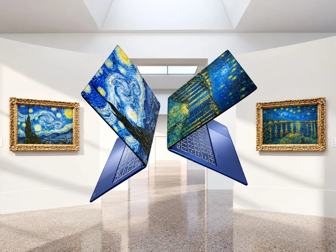 MSI Prestige 14 Flip AI+ van Gogh Edition: Seni, OLED, dan AI di Laptop 2-in-1 Premium