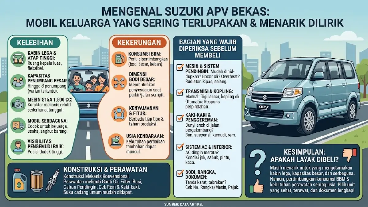 Suzuki APV Bekas vs Ertiga: Mana MPV Keluarga Paling Masuk Akal?
