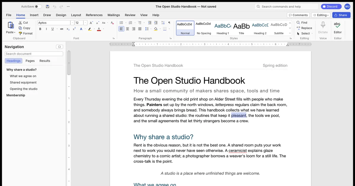 WordCraft dan GridCraft: Alternatif Gratis Berbasis Rust untuk Word dan Excel