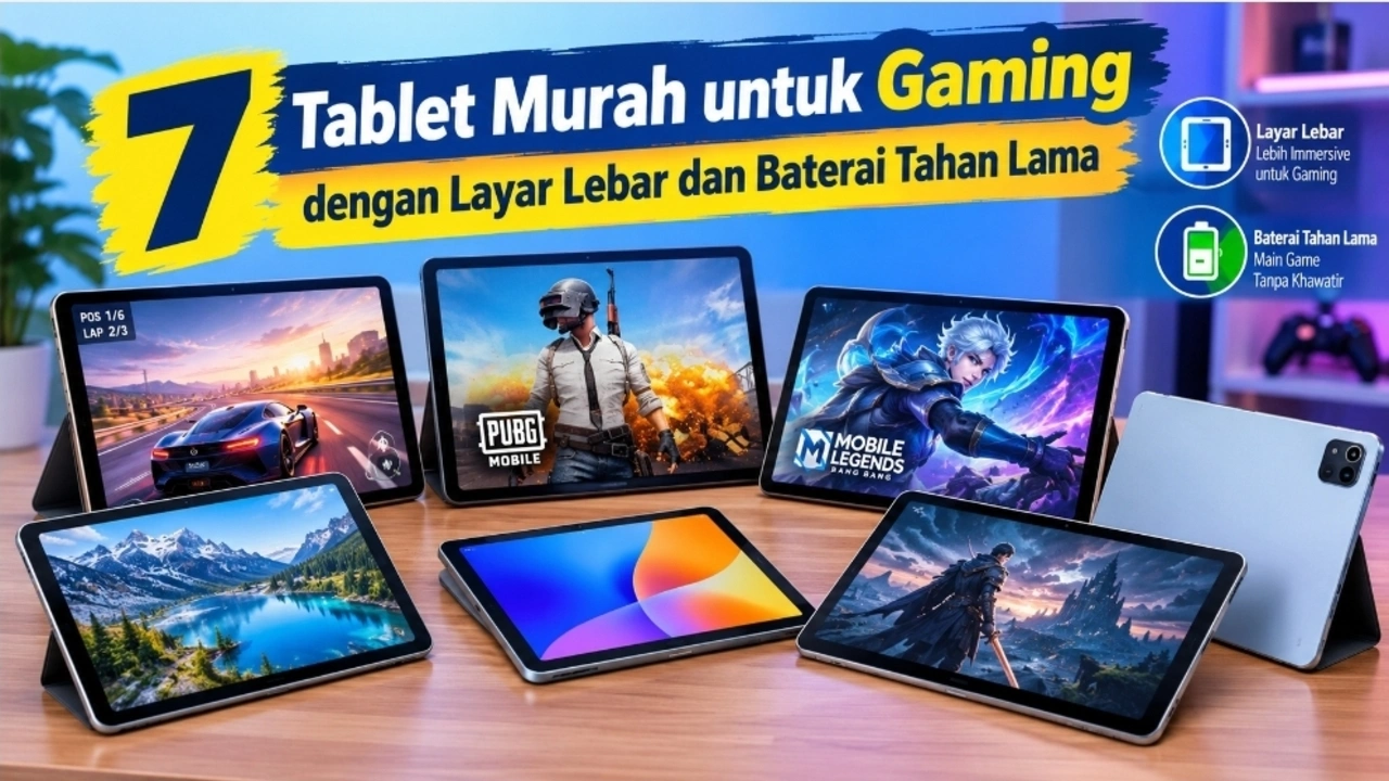5 Tablet Gaming Murah dengan Baterai Jumbo untuk Main Lama