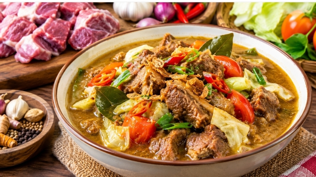 Tongseng Kambing Empuk dan Gurih dengan Kuah Kental Rumahan