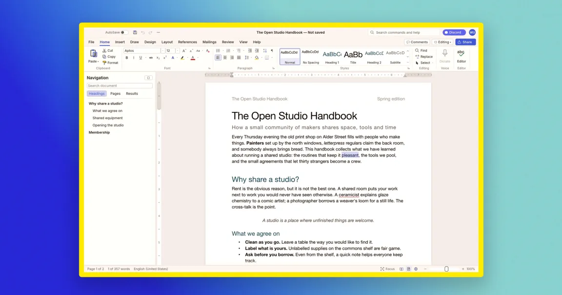ArtCraft WordCraft, GridCraft, DeckCraft: Tantangan Serius untuk Microsoft Office