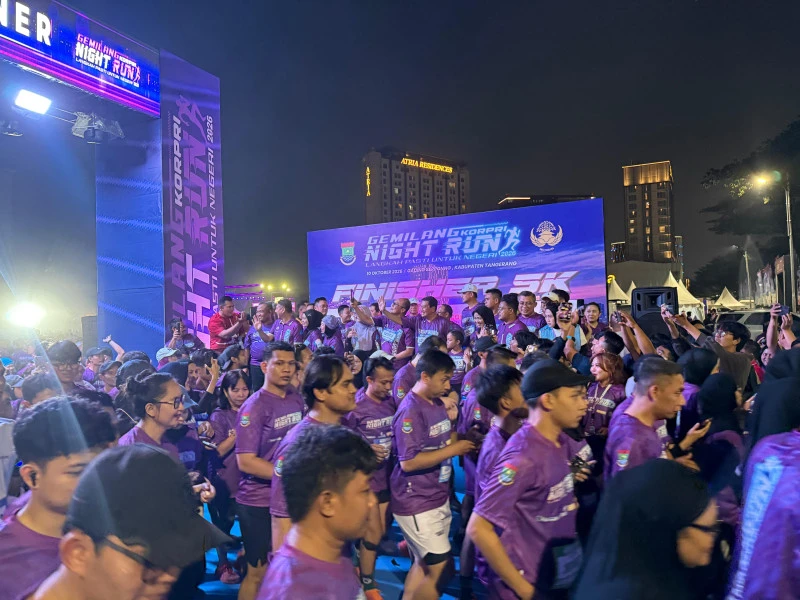 Ribuan Pelari KORPRI Night Run Buktikan Olahraga Bisa Jadi Aksi Kemanusiaan