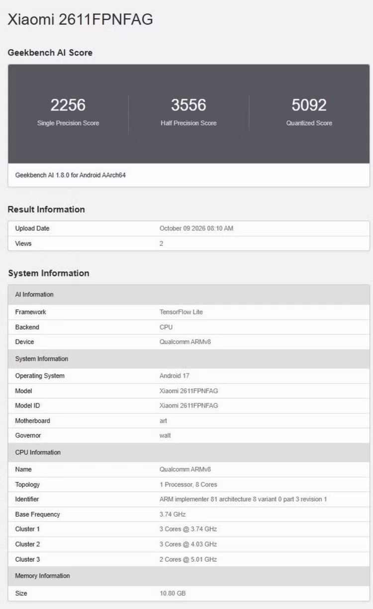 Xiaomi 18 Pro Max Global: Snapdragon 8 Elite Extreme Gen 6 dan RAM 12GB Fokus ke Performa AI